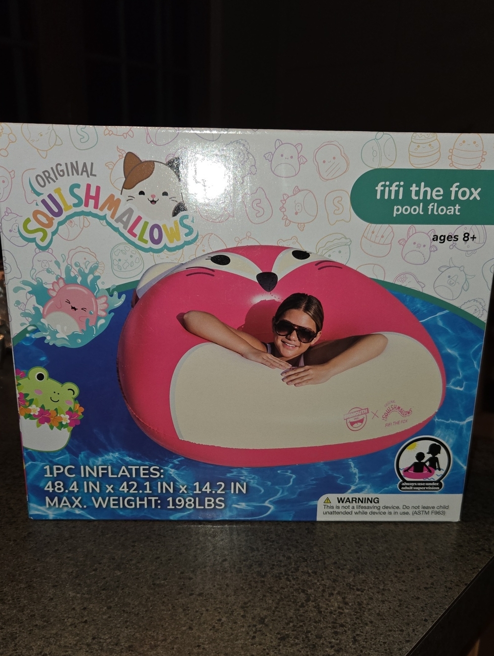 Squishmallows Fifi the Fox Pool Float